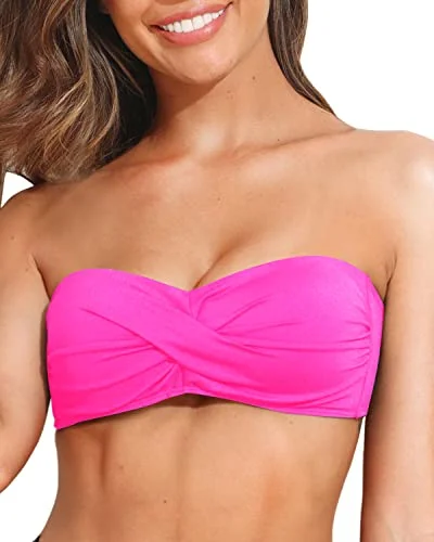 Women’s bikini top sage calm flair -Strapless Swimsuit Tops Sexy Swim Tops