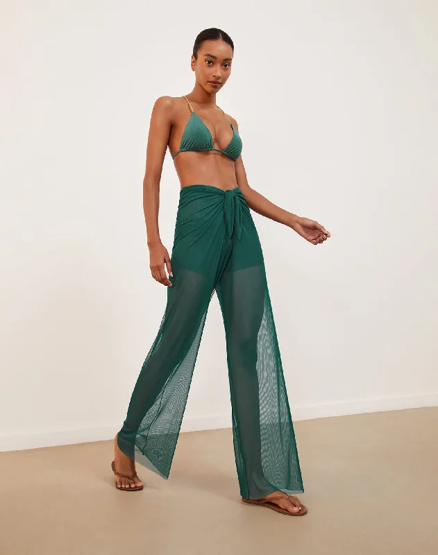 Women’s cover-up belted stylish flair -Pareo Pants - Jasper