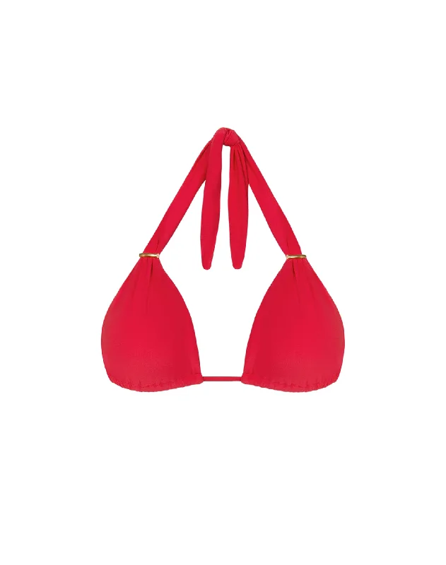 Women’s bikini top push-up sleek flair -Bia Tube Top - Red Poppy