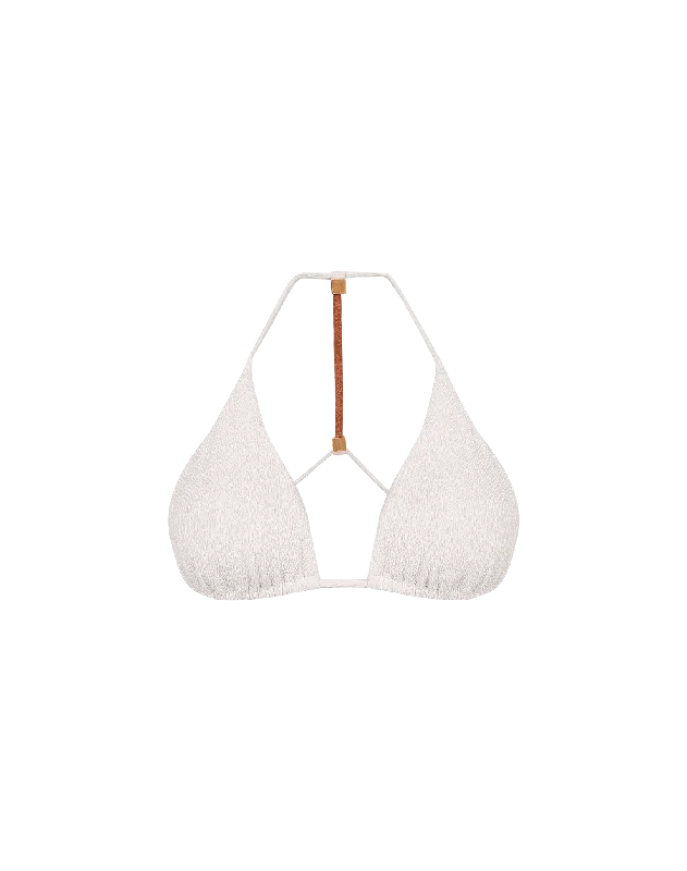 Women’s bikini top boho breezy glow -Firenze Aika T Back Tri Top - White