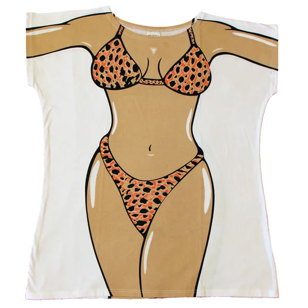 Women’s cover-up resort luxe chic -Leopard Skin Women's Cover Up