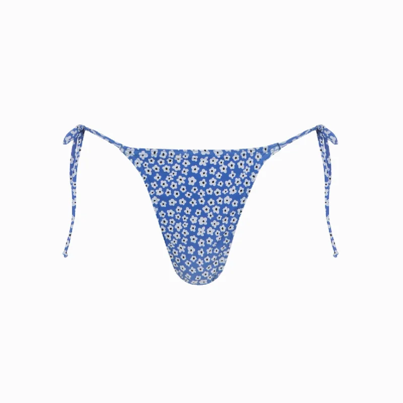 ladies bikini bottoms jet style -Strappy Bikini Bottoms | Baby Daisy Blue