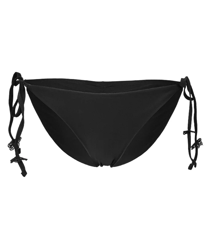 ladies bikini bottoms reef vibe -Tie Full Bikini Bottom Jet Black