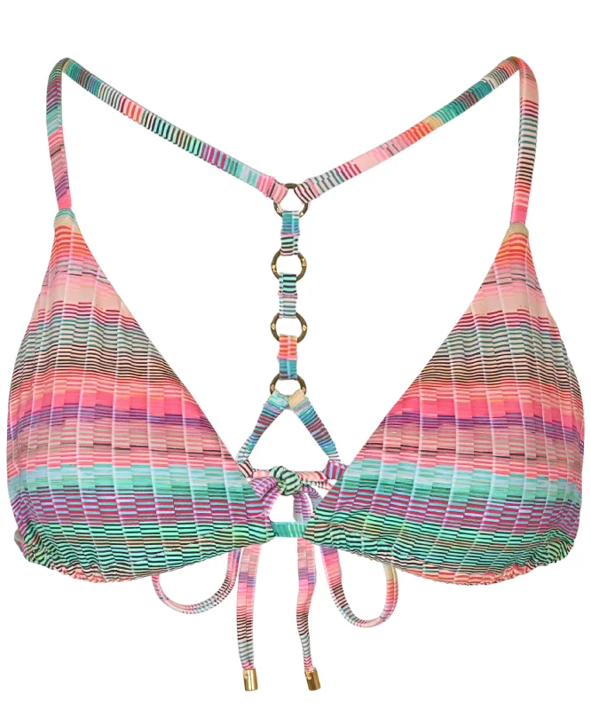 Women’s bikini top mesh soft glow -Amaya Chain Tri Top