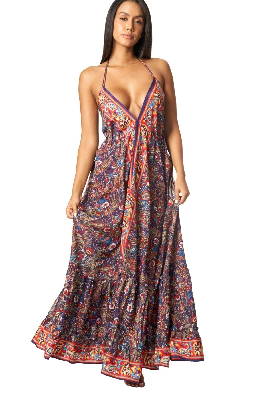 Women’s cover-up winter cozy glow -Cute Positano Maxi Dresses