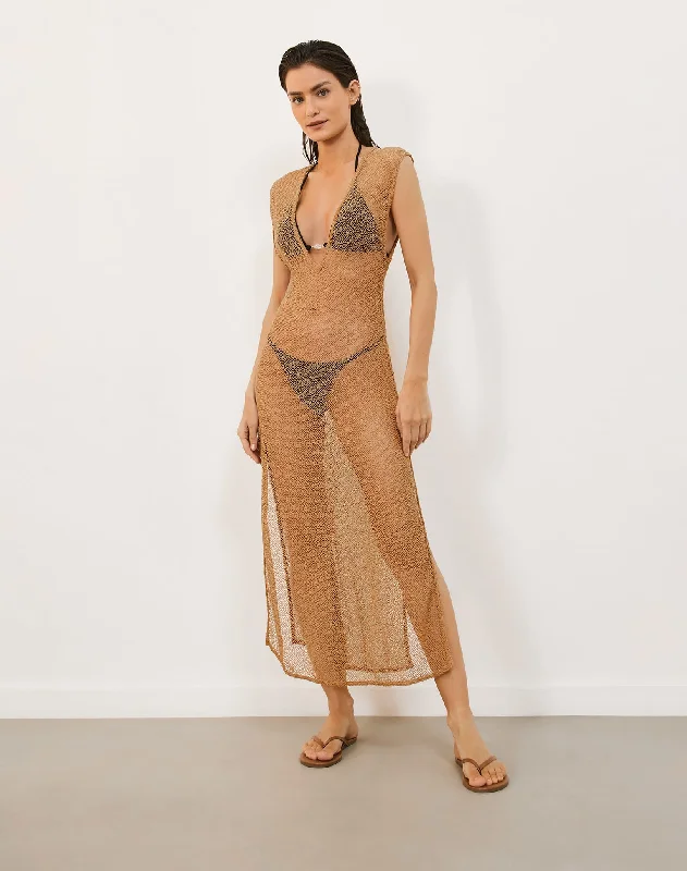 Women’s cover-up starry night chic -Kimmy Long Cover Up - Dark Desert