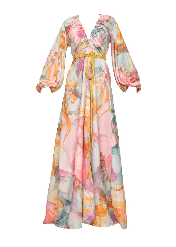 Women’s cover-up sunset luxe chic -NEEMA ROBE - ZULI