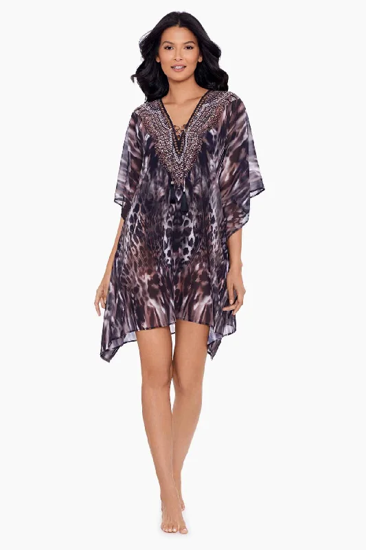 Women’s cover-up custom fit flair -Tempest Caftan Swim Cover Up