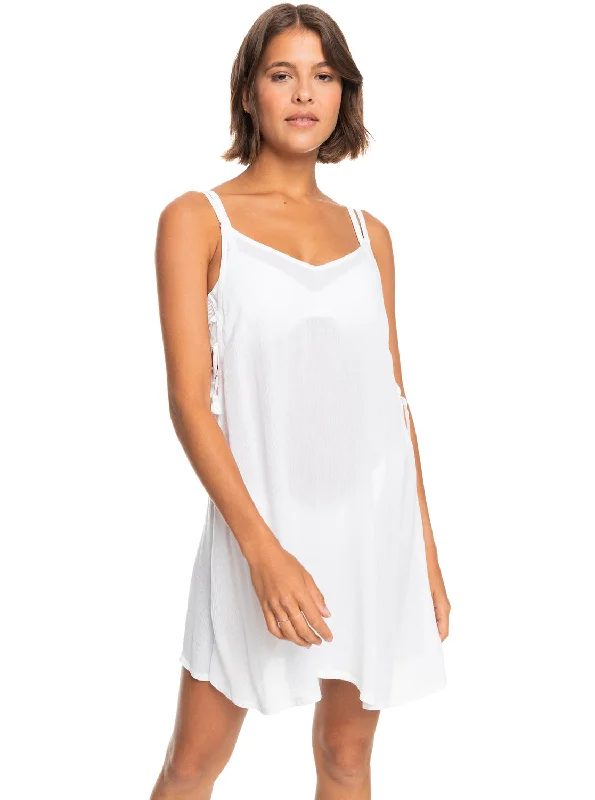 Women’s cover-up boutique sleek chic -Beachy Vibes Beach Cover-Up - Bright White