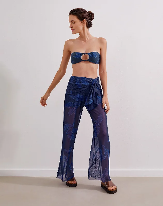 Women’s cover-up swimwear sleek chic -Nivea Pants - Quizas Indigo