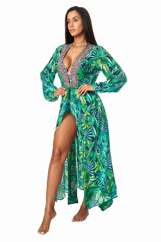 Women’s cover-up kaftan flowing flair -Wild Country Women's Maxi Wrap Dresses