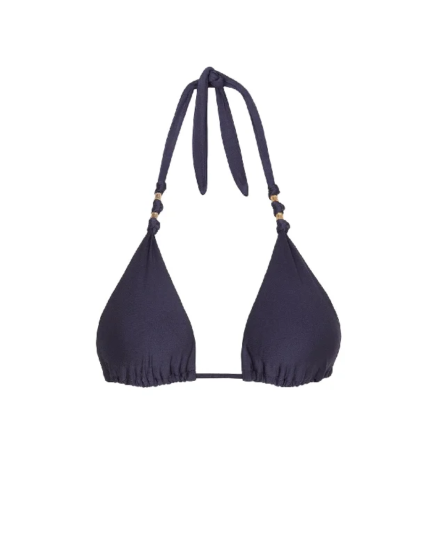 Women’s bikini top supportive soft flair -Paula Top - Indigo