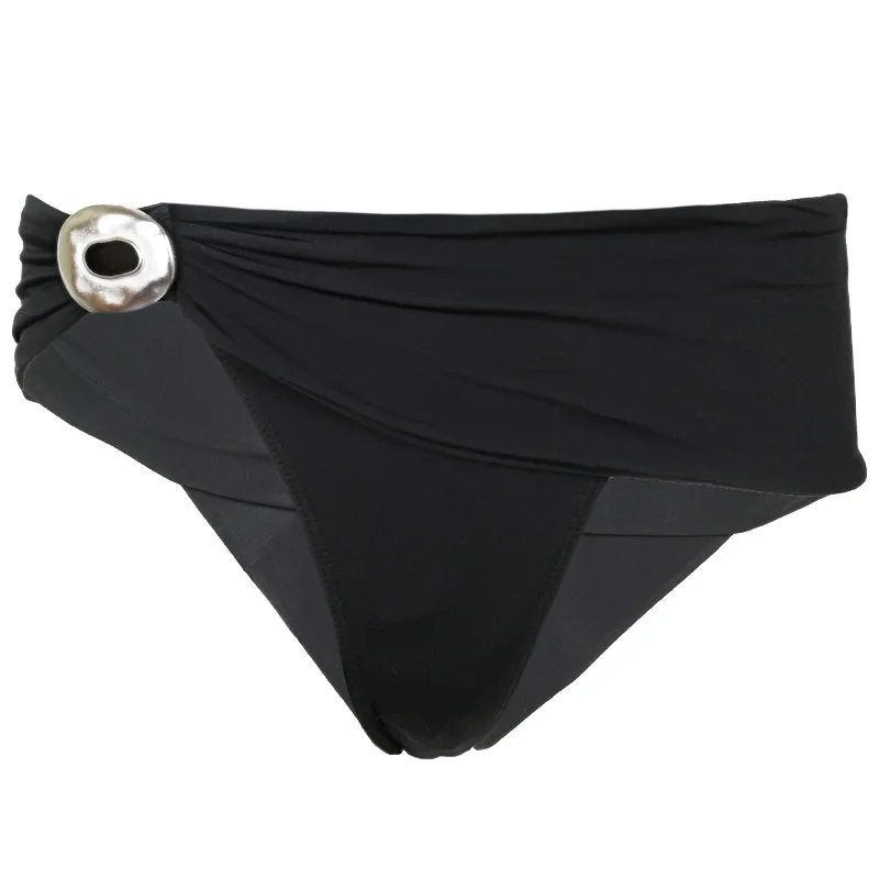 ladies bikini bottoms top quality -Solid Sam Bikini Bottom Full Black