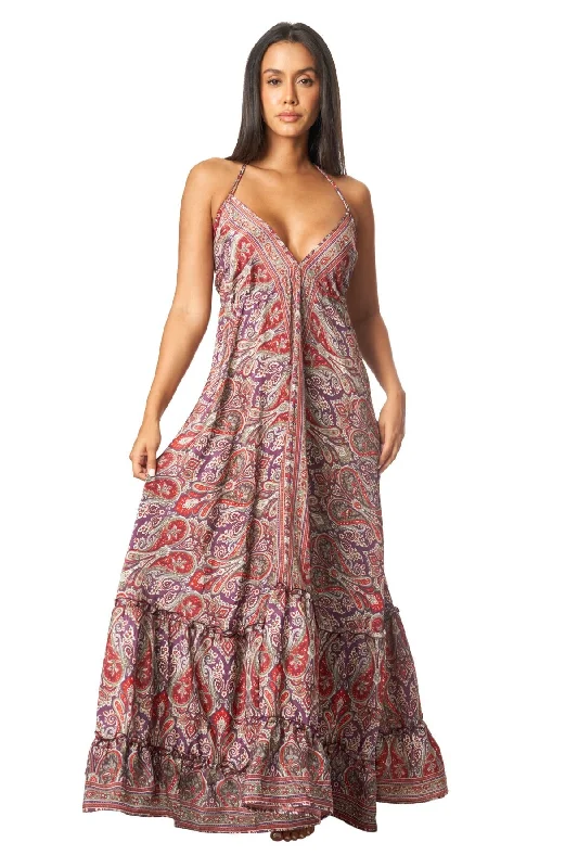 Women’s cover-up handmade glow -Positano Maxi Dress