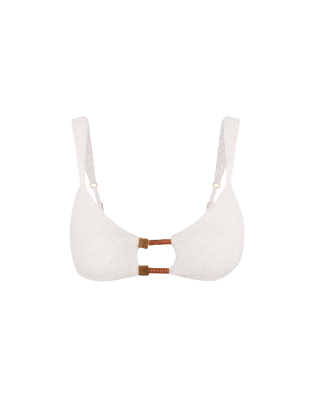 Women’s bikini top chic stylish glow -Firenze Aika Erin Top - White