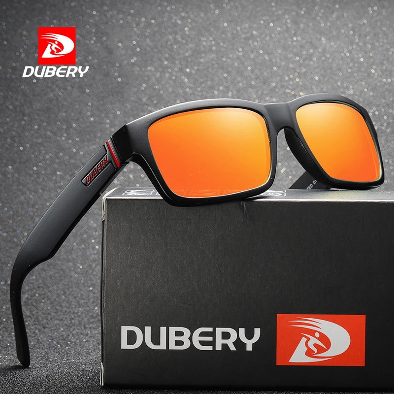 ladies sunglasses ombre tones -DUBERY Fashion Polarized Sunglasses Men Driving Shades Male Retro Sun Glasses For Men Summer Mirror Square Oculos UV400 D805