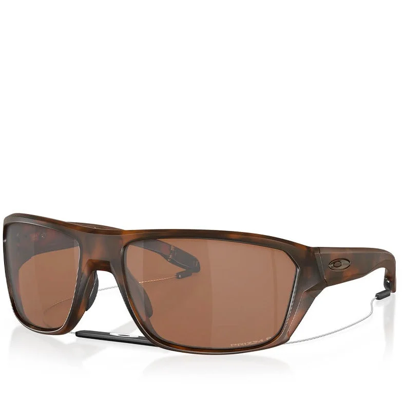 ladies sunglasses mosaic pattern -SPLIT SHOT MATTE BROWN TORTOISE W/ PRIZM TUNGSTEN POLARIZED