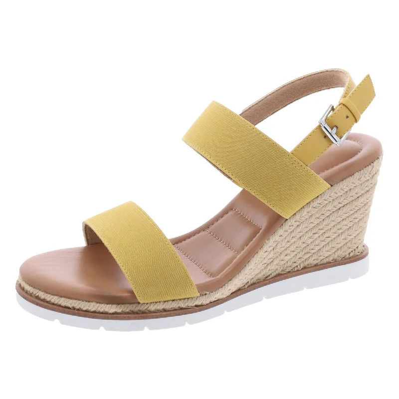 Women’s sandals daytime flair -Gaby 15 Womens Faux Leather Espadrille Wedge Sandals