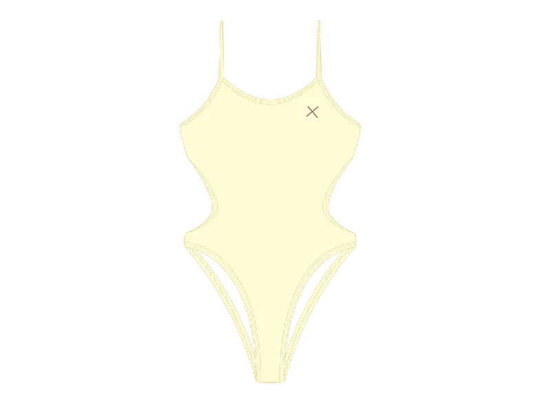 ladies one-piece swimsuit soon back -Vanilla Dive One Piece