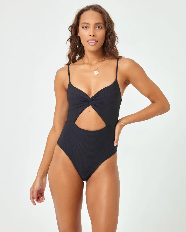 ladies one-piece swimsuit box grid -Kyslee Eco Chic One Piece