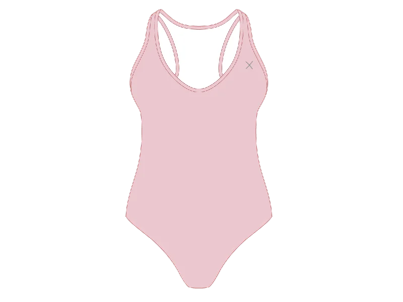 ladies one-piece swimsuit molded cups -Dirty Pink Cayman One-Piece