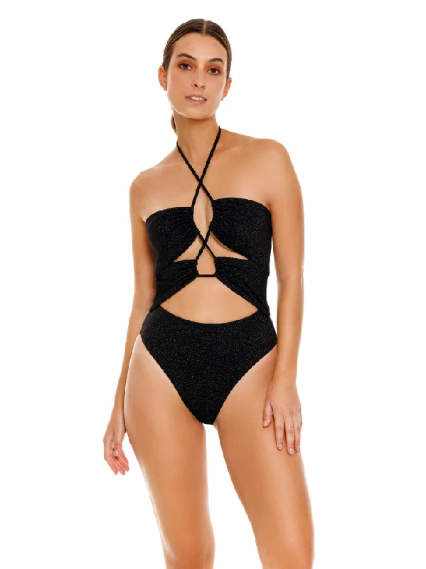 ladies one-piece swimsuit bold scoop -Neff One Piece