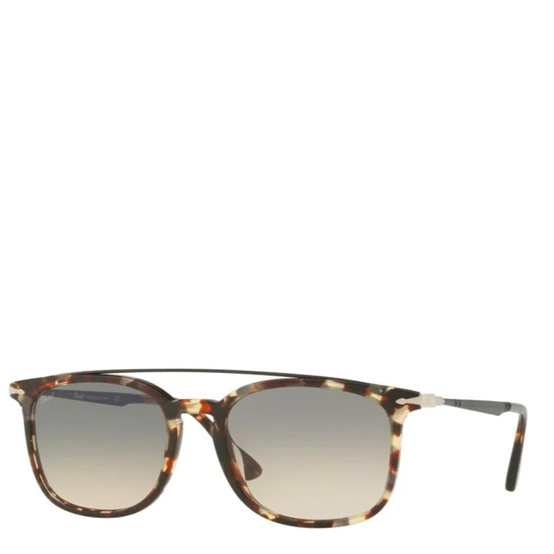 ladies sunglasses domed shape -PERSOL PO3173S HAVANA GREY BROWN