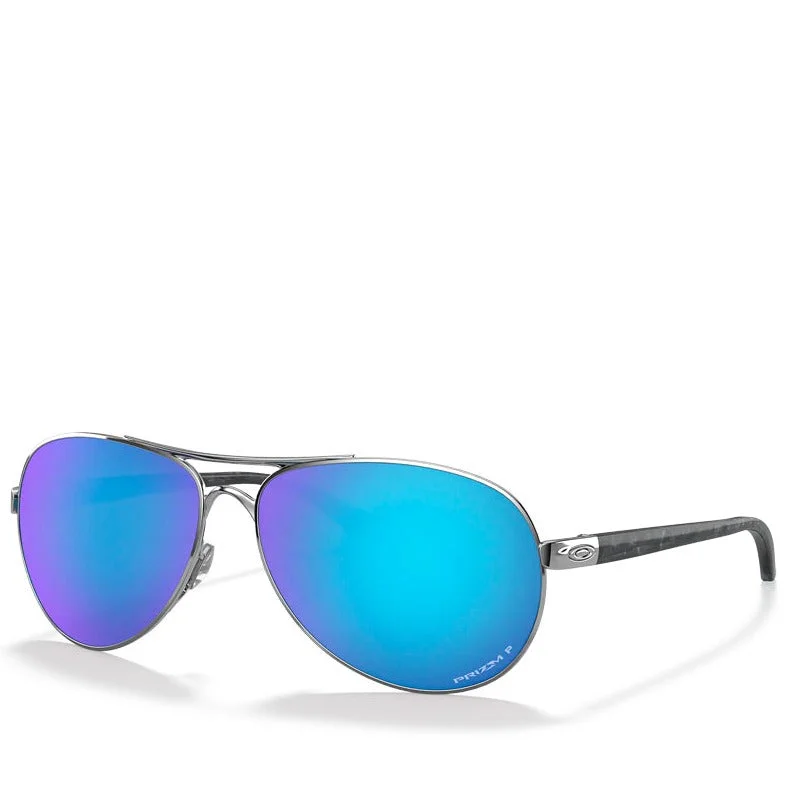 ladies sunglasses steady hold -FEEDBACK POLISHED CHROME W/ PRIZM SAPPHIRE POLARIZED