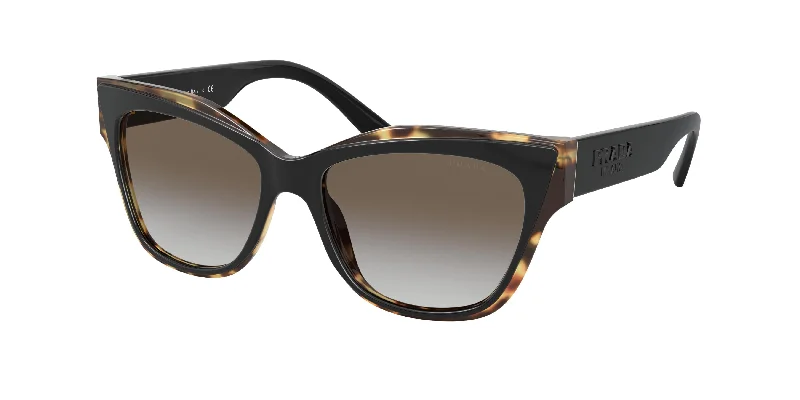 ladies sunglasses rounded edges -Prada PR23XS Cat Eye Sunglasses