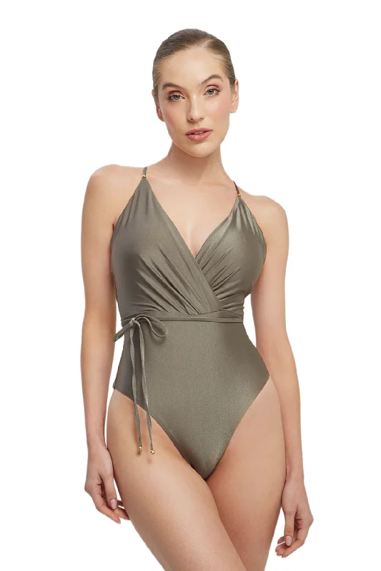 ladies one-piece swimsuit fan hit -One Piece Soleil