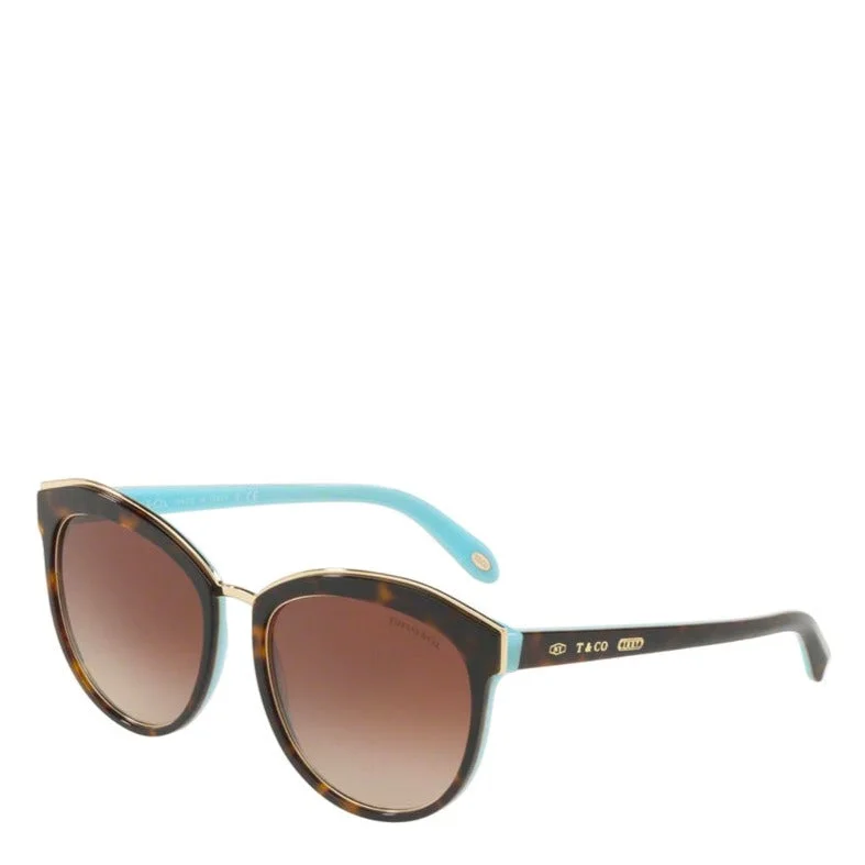 ladies sunglasses top tint -TIFFANY & CO. TF4146F HAVANA/BLUE