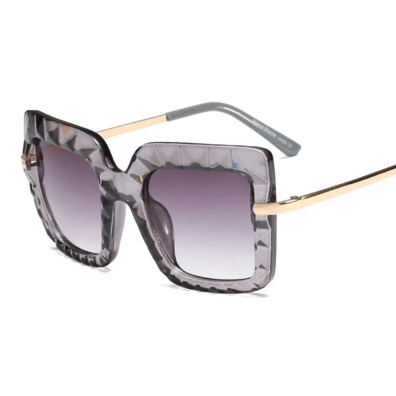 ladies sunglasses steady grip -Women's Oversized Square Shades Luxury Sunglasses in Hot Vintage Trends