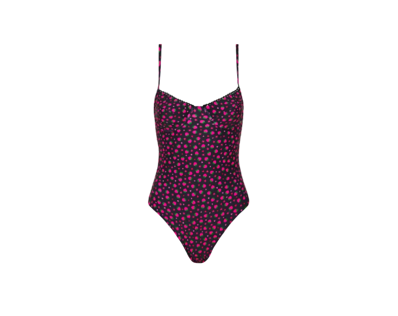 ladies one-piece swimsuit solo splash -Kulani Kinis Underwire Cheeky One Piece - Ruby Kisses