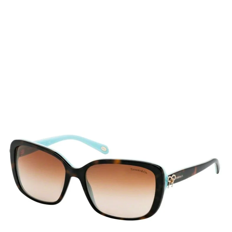 ladies sunglasses stretch temples -TIFFANY & CO. TF4092 HAVANA