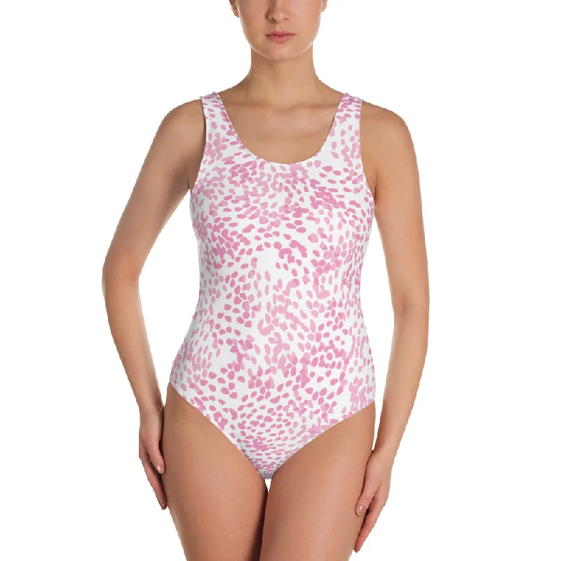 ladies one-piece swimsuit sloped straps -Bimini Beach One-Piece Swimsuit