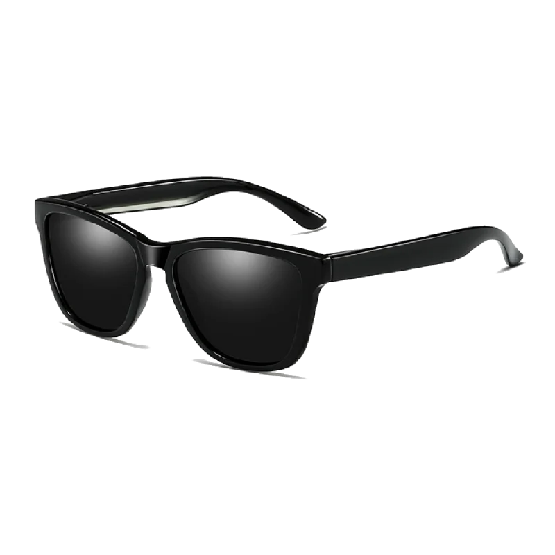 ladies sunglasses leaf glow -Polarized Sunglasses for Men/Women Gradient Wayfarer Frame - Black