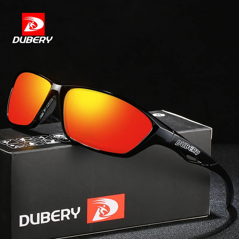 ladies sunglasses pom pom detail -DUBERY Vintage Sunglasses Polarized Men's Sun Glasses For Men Driving Black Square Oculos Male 8 Colors Model 330