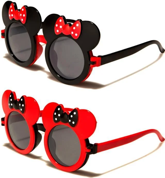 ladies sunglasses vintage wayfarer -Inspired Girl's Big Mouse Ear Flip Up Sunglasses for Kids