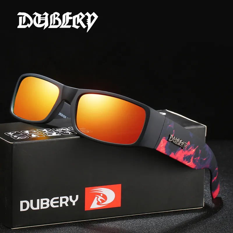 ladies sunglasses high crest -DUBERY Vintage Sunglasses Polarized Men's Sun Glasses For Men Driving Black Square Oculos Male 8 Colors Model 165