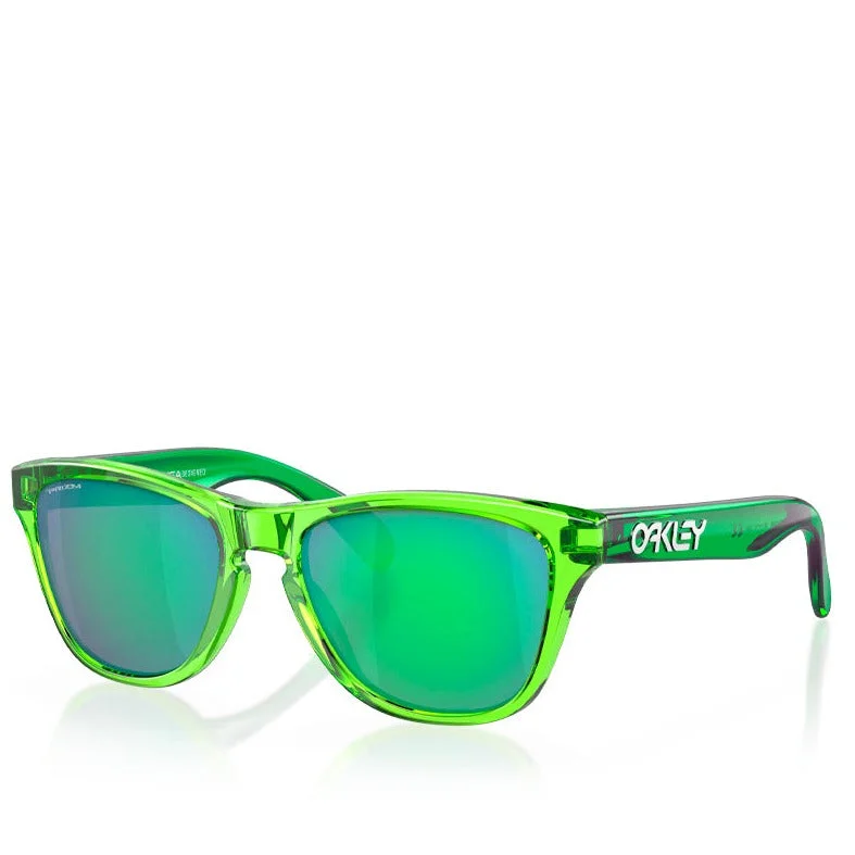 ladies sunglasses bold bridge -OAKLEY FROGSKINS XXS ACID GREEN W/ PRIZM JADE