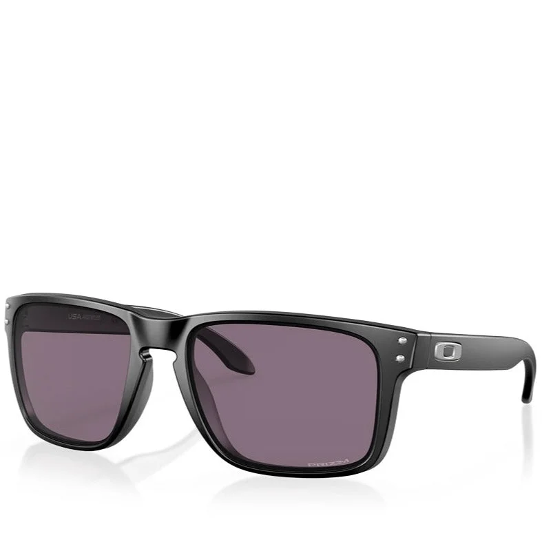 ladies sunglasses bold arms -HOLBROOK XL MATTE BLACK W/ PRIZM GREY