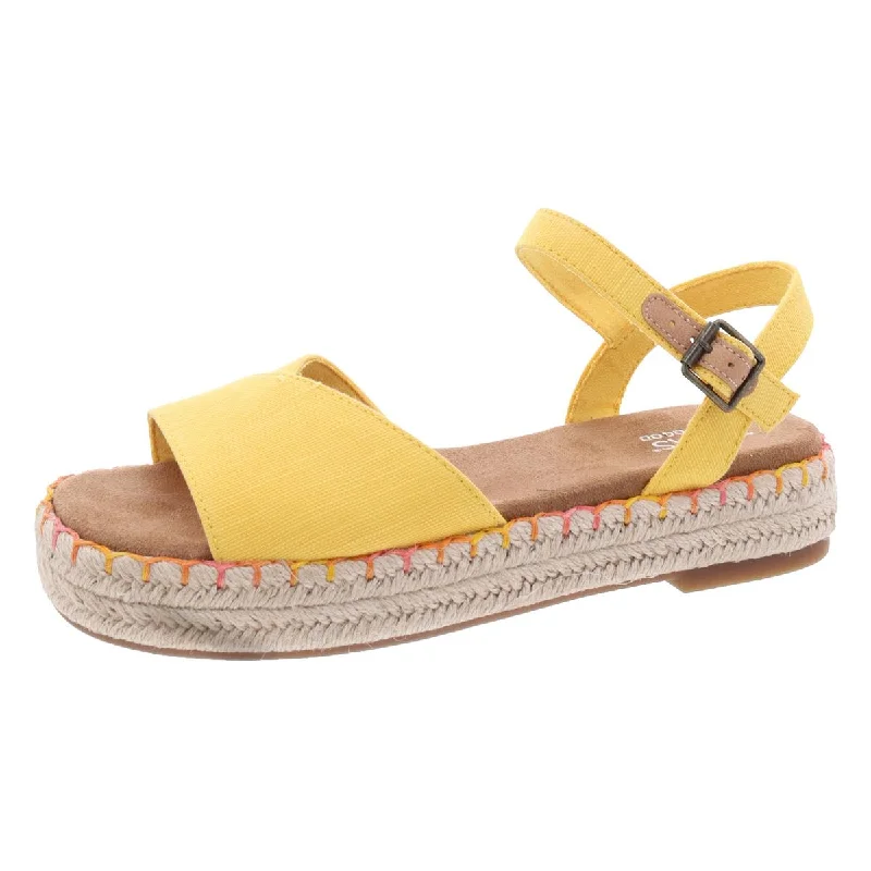 Women’s sandals custom glow -ABBY Womens Slip On Open Toe Espadrilles