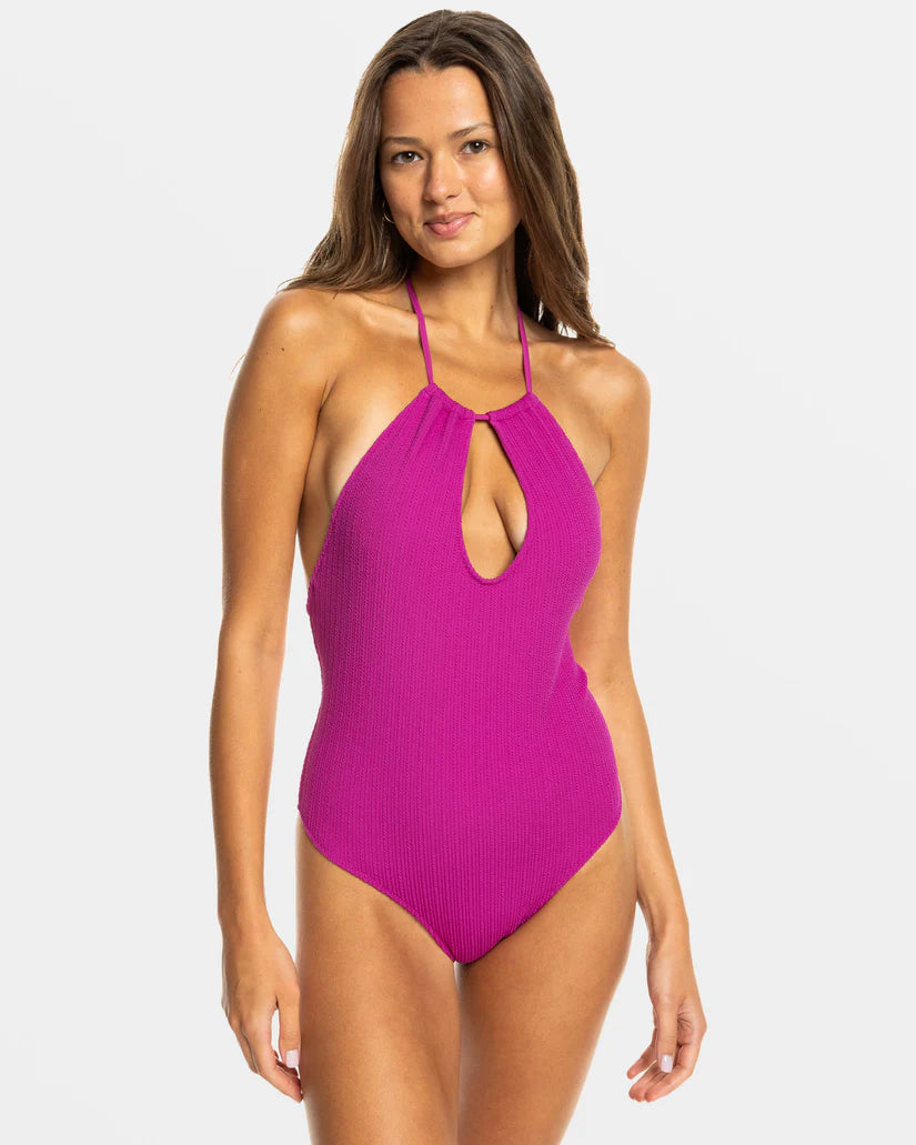 ladies one-piece swimsuit lake wave -Aruba One Piece