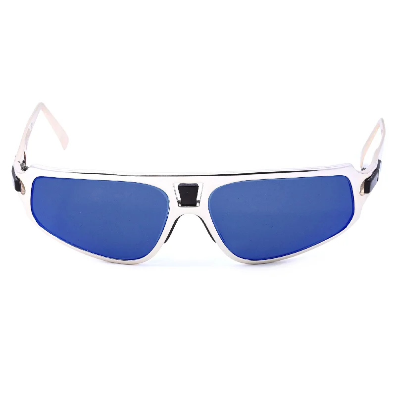 ladies sunglasses leaf shade -The Seventy-One - Deep Blue