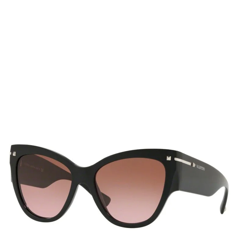 ladies sunglasses broad temples -VALENTINO VA4028A BLACK