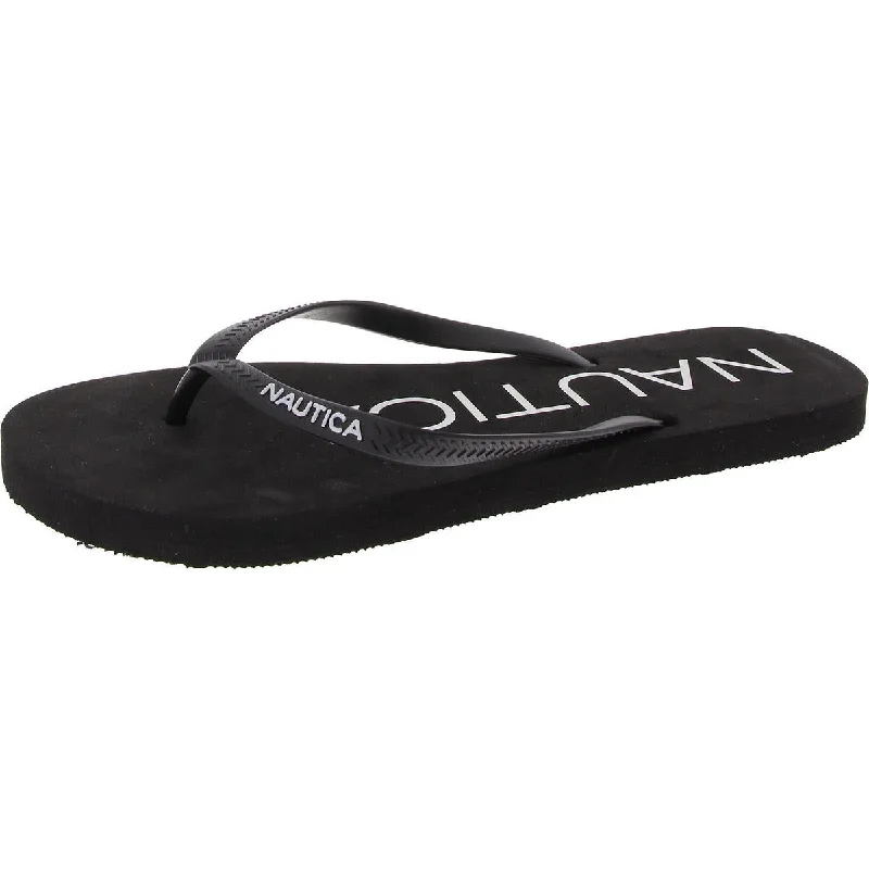 Women’s sandals slip-proof flair -Womens Slip On Warm Weather Thong Sandals