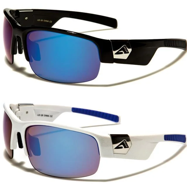 ladies sunglasses play tint -Arctic Blue Mirror Sports Sunglasses For Men