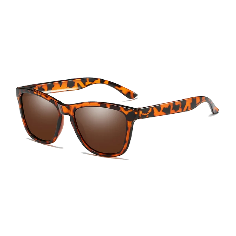 ladies sunglasses peekaboo temples -Polarized Sunglasses for Men/Women Gradient Wayfarer Frame - Leopard