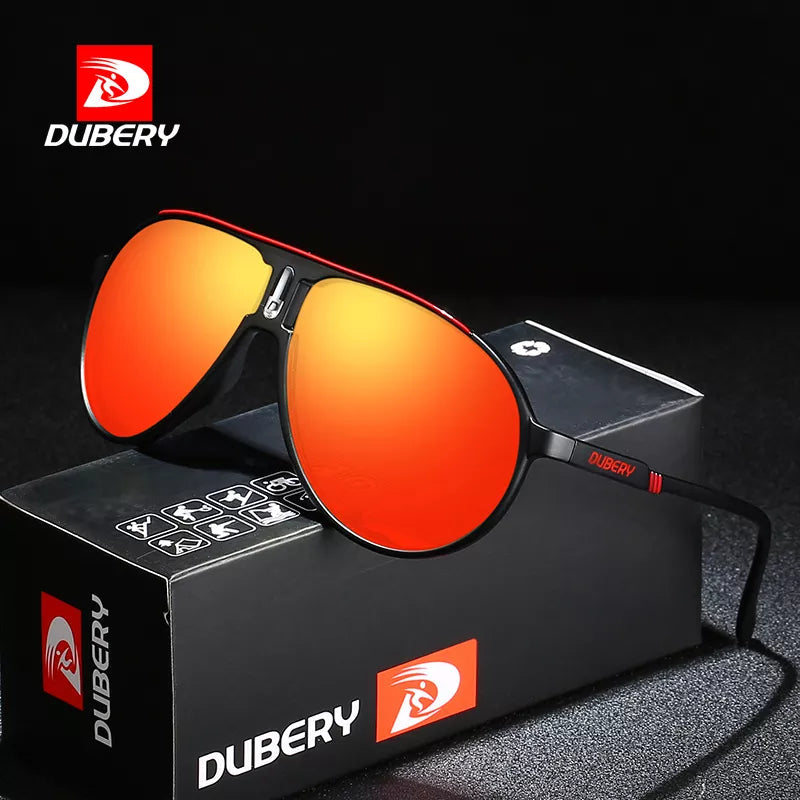 ladies sunglasses faint arch -DUBERY Vintage Sunglasses Polarized Men's Sun Glasses For Men Driving Black Square Oculos Male 7 Colors Model Women's sunglasses