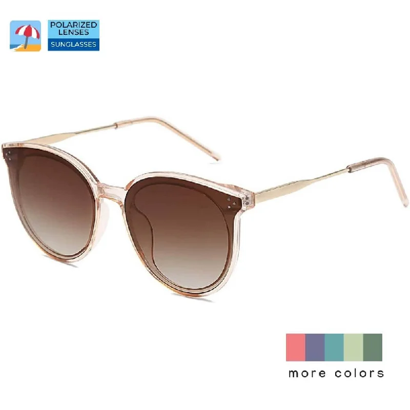 ladies sunglasses urban chic -Retro Round Oversized Sunglasses for Women Mirrored Glasses - Louie